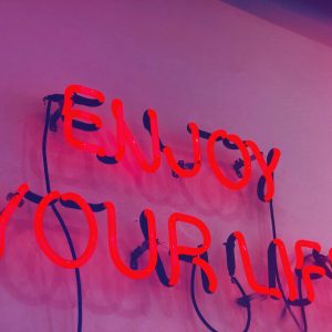 Enjoy Your Life neon lamp - inspirerend LED neon sign