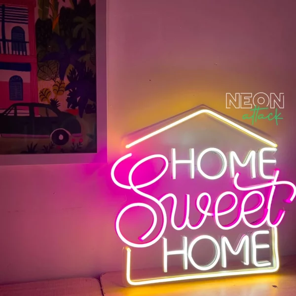 Home Sweet Home Neon Light Sign - Afbeelding 3