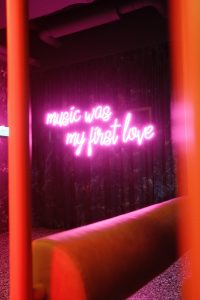 Muziek neon lamp