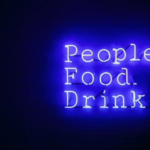 Neon sign people food drink - LED neon horeca verlichting