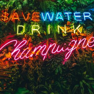 Save Water Drink Champagne neon lamp - grappig LED neon bar sign
