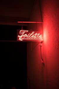 Toilet neonlamp
