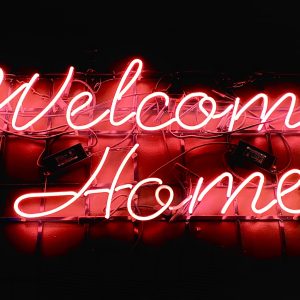 Welkom thuis neon lamp - LED neon welkomstbord